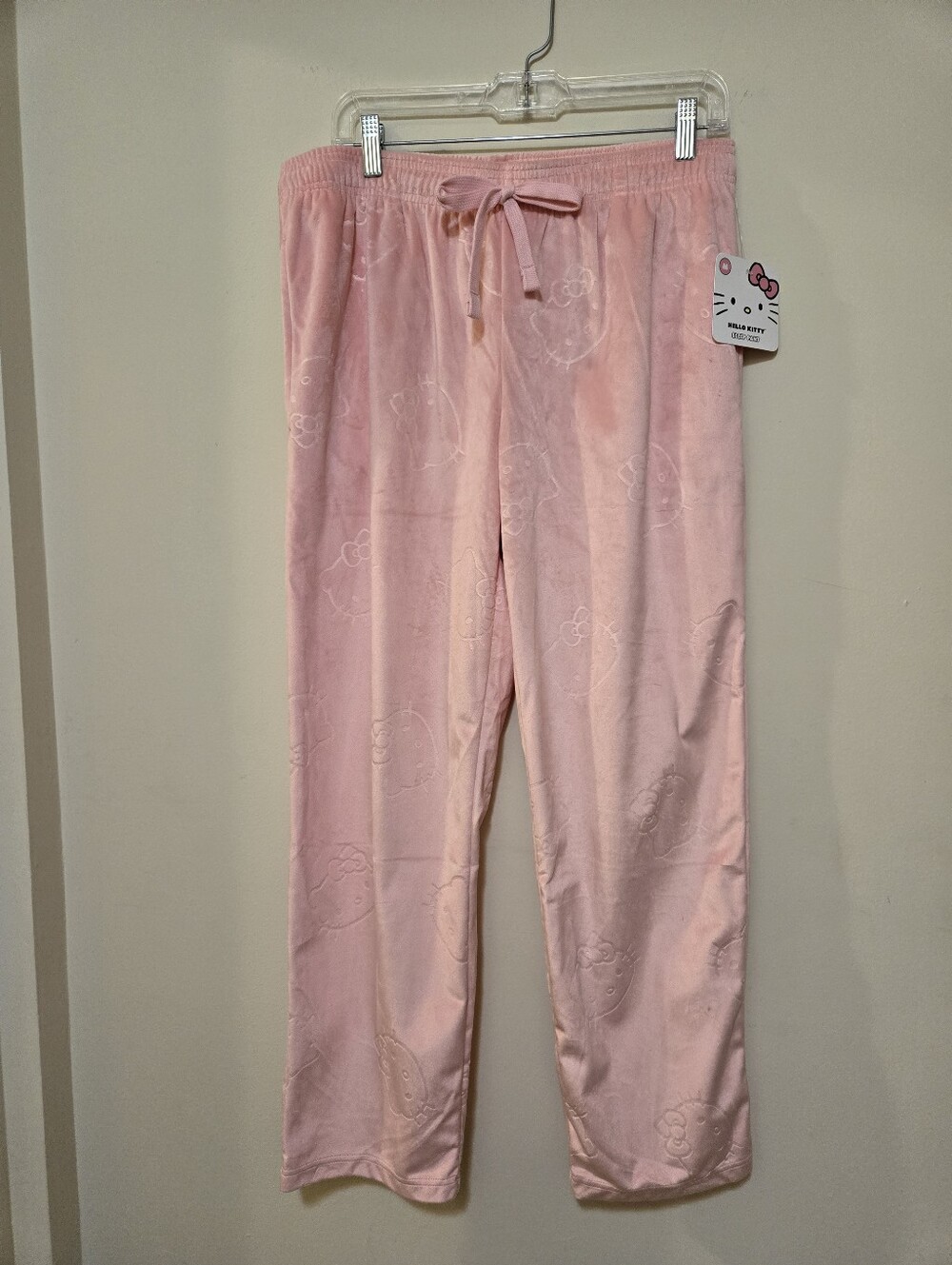 Hello Kitty Light Pink Plush Pajama Pants